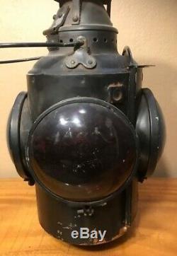 Vintage CNR Canadian National Railway Railroad 4 Way/Lens Signal Switch Lantern