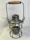 Vintage CPR Adlake 400 Hiram Piper Railroad Lantern Kero Lamp Clear Wood Handle