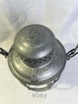 Vintage CPR Adlake 400 Hiram Piper Railroad Lantern Kero Lamp Clear Wood Handle