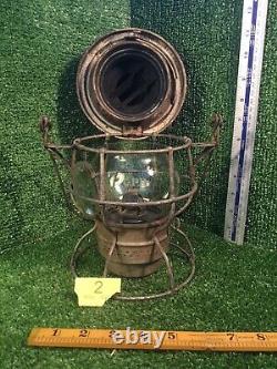 Vintage CPR Railway Lantern, Adlake Lamp No. 250