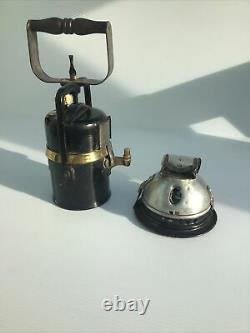 Vintage Carbide Premier Engineering Co. Ltd Leeds Railway Inspection/miners Lamp