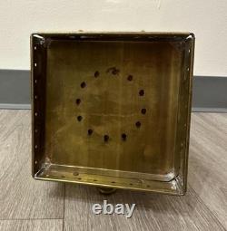 Vintage Cargo Lantern Light Made In Great Britain / England Brass & Glass