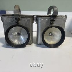 Vintage Carpenter Mfg. Co Boston Industrial Mining Railroad Lamp Light J24 X2