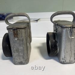 Vintage Carpenter Mfg. Co Boston Industrial Mining Railroad Lamp Light J24 X2