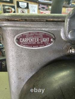 Vintage Carpenter Mfg. Co Boston Industrial Mining Railroad Lantern Lamp J24