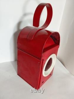 Vintage Chalwyn Red Railroad Lantern Made in England
