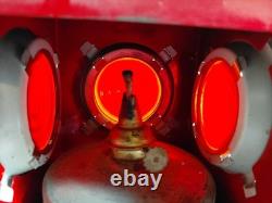 Vintage Chalwyn Red Railroad Lantern Made in England