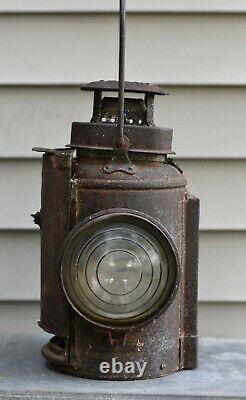 Vintage Chicago Rock Island Pacific Railroad Adlake NonSweating Lamp Signal Lamp