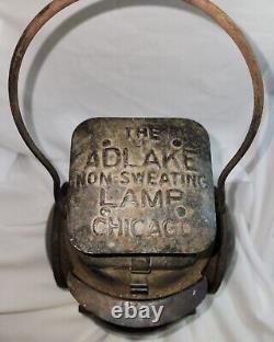 Vintage Chicago The Adlake Non-Sweating Lamp 4-Way Signal Railroad