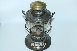 Vintage Cm&stp Chicago Milwaukee St Paul Brass Top Bell Bottom Railroad Lantern