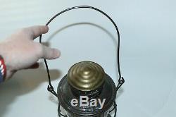 Vintage Cm&stp Chicago Milwaukee St Paul Brass Top Bell Bottom Railroad Lantern