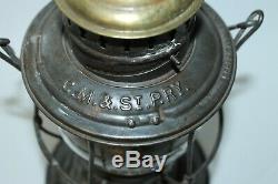 Vintage Cm&stp Chicago Milwaukee St Paul Brass Top Bell Bottom Railroad Lantern