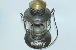 Vintage Cm&stp Chicago Milwaukee St Paul Brass Top Bell Bottom Railroad Lantern