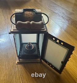 Vintage Copper and Brass Candle Lantern Industrial Railway/Hand Lamp