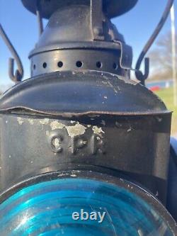 Vintage Cpr Montreal Railroad Switch Stand Signal Lamp Lantern Train Light