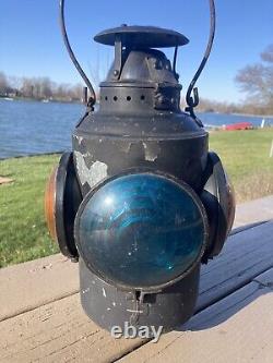 Vintage Cpr Montreal Railroad Switch Stand Signal Lamp Lantern Train Light