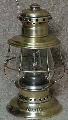 Vintage Ct Ham #3 Bell Bottom Conductor Railroad Lantern (6)