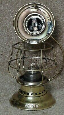 Vintage Ct Ham #3 Bell Bottom Conductor Railroad Lantern (6)