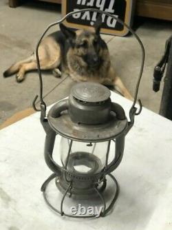 Vintage DIETZ Antique L. V. R. R. LEHIGH VALLEY RAILROAD LANTERN Old RR Light lamp