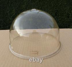 Vintage Davisil Glass Railway Gas Lamp / Lantern Shade Half Dome/Globe