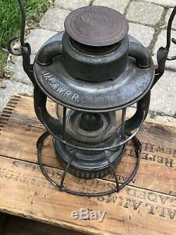 Vintage Delaware Lackawanna & Western Railroad Lantern D. L. & W. R. R. Dietz Vesta