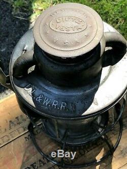 Vintage Delaware Lackawanna & Western Railroad Lantern D. L. & W. R. R. Dietz Vesta