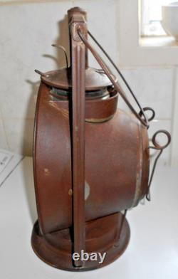 Vintage Dietz Beacon Dash Lamp New York USA Railroad Inspectors Kerosene Lantern