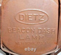 Vintage Dietz Beacon Dash Lamp New York USA Railroad Inspectors Kerosene Lantern