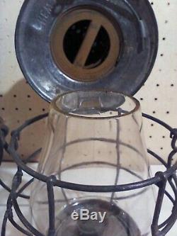 Vintage Dietz New York Central No. 6 Railroad Lantern, Bell Bottom, B & A Globe