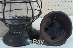 Vintage Dietz New York Central No. 6 Railroad Lantern, Bell Bottom, B & A Globe