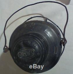 Vintage Dietz New York Central No. 6 Railroad Lantern, Bell Bottom, B & A Globe