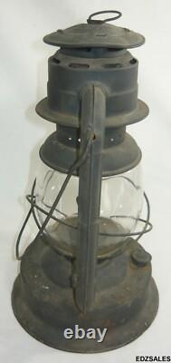 Vintage Dietz No 2 Large fount D-Lite Railroad Kerosene Lantern