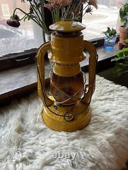 Vintage Dietz Railroad Amber Glass Lantern Chicago Park District