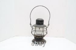 Vintage Dietz Railroad Lantern Lamp Clear Globe Bell Bottom