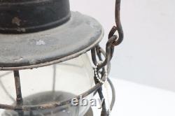 Vintage Dietz Railroad Lantern Lamp Clear Globe Bell Bottom