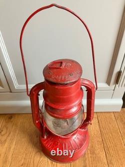 Vintage Dietz Railroad Oil Lantern No 2 D-Lite USA Made NY RED 1944 13H