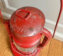 Vintage Dietz Railroad Oil Lantern No 2 D-Lite USA Made NY RED 1944 13H