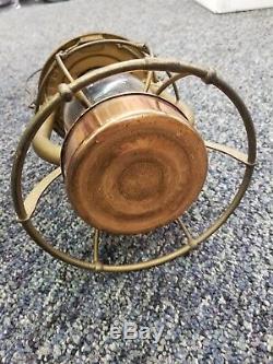 Vintage Dietz Vesta Br&p Railroad Lantern Rare 1900's Buffalo Pitts. Copper