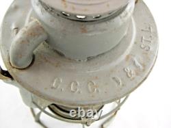 Vintage Dietz Vesta C. C. C. & St. L. Railroad Lantern with Special Globe