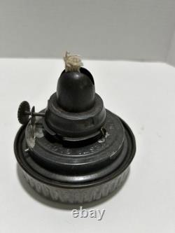 Vintage Dietz Vesta New York Railroad Lamp withembossed red globe