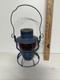 Vintage Dietz Vista P & L E RR Railroad Kerosene Lamp with Red Globe