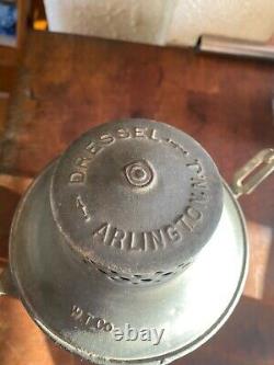 Vintage Dressel Arlington NYCS RR Railroad Train Lantern Oil Kero Lamp Antique