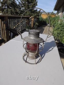 Vintage Dressel Great Northern Railway Lantern Red Globe G. N. RY