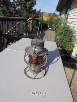 Vintage Dressel Great Northern Railway Lantern Red Globe G. N. RY