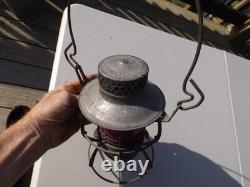 Vintage Dressel Great Northern Railway Lantern Red Globe G. N. RY