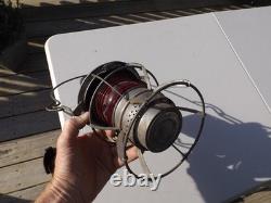 Vintage Dressel Great Northern Railway Lantern Red Globe G. N. RY