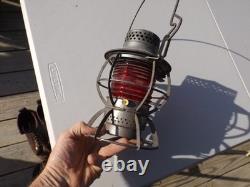 Vintage Dressel Great Northern Railway Lantern Red Globe G. N. RY