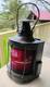 Vintage Dressel Railway Lamp & Signal Co Arlington NJ USA Red Lantern 17.5 Tall