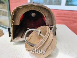 Vintage Dressel Railway Lamp & Signal Co Arlington NJ USA Red Lantern 17.5 Tall
