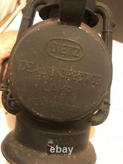 Vintage ERIE RAILROAD Dietz Ideal Inspector Lamp lantern oil RR